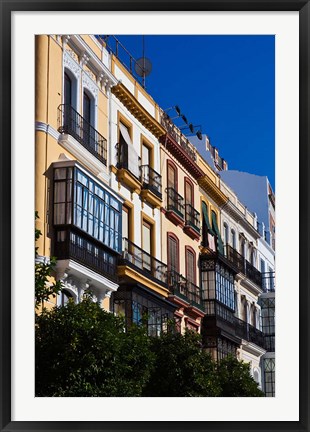 Framed Spain, Seville, Avenida Constitucion Avenue Print