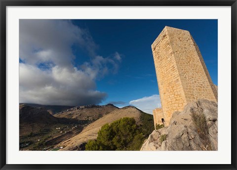 Framed Castillo de Santa Catalina, Jaen, Spain Print