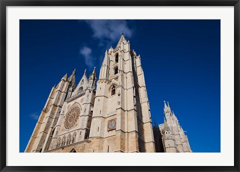Framed Catedral de Leon, Leon, Spain Print