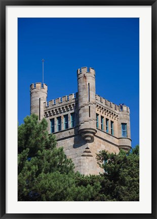 Framed Monte Igueldo Tower, San Sebastian, Spain Print