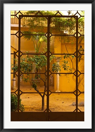 Framed Palacio de la Condesa de Lebrija Courtyard, Seville, Spain Print