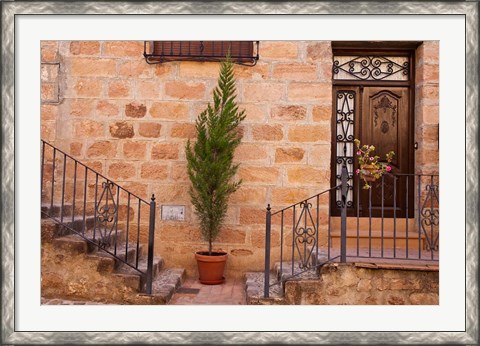 Framed Spain, Andalusia Street scene in the town of Banos de la Encina Print