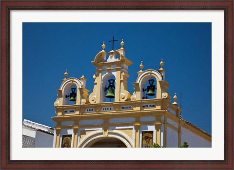 Framed Spain, Andalusia, Zahara Bell tower of the San Juan de Letran Chapel Print