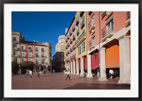 Framed Spain, Burgos Province, Burgos, Plaza Mayor Print