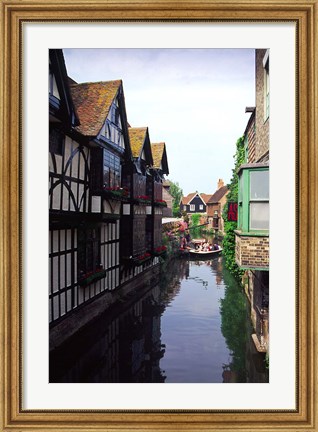 Framed Boating Trips on the River Stour, Canterbury, Kent, England Print