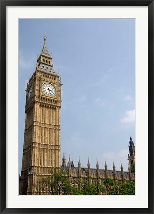 Framed England, London, Big Ben Clock Tower Print