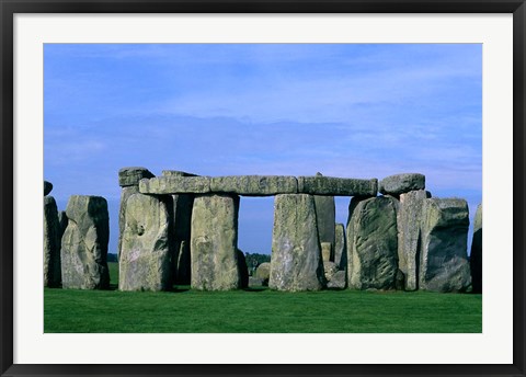 Framed Abstract of Stones at Stonehenge, England Print
