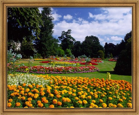Framed Jephson Gardens at Royal Leamington Spa, Warwickshire, England Print