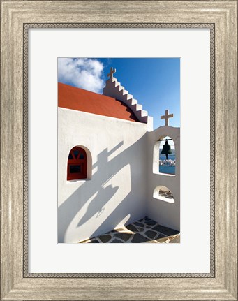 Framed Church, Chora, Mykonos, Greece Print