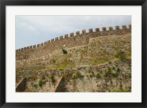 Framed Byzantine Fortress, Lesvos, Mithymna, Northeastern Aegean Islands, Greece Print