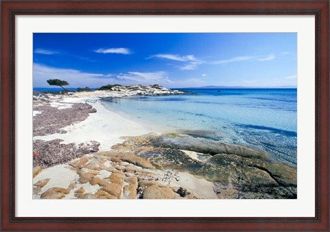 Framed Greece, Halkidiki Peninsula, Karydi Beach Print