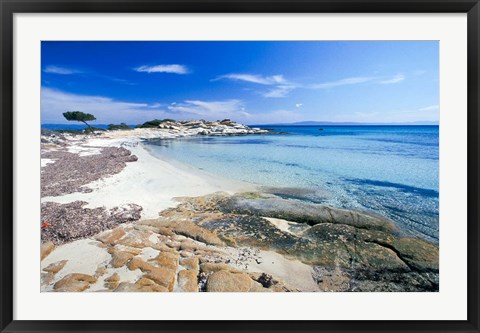 Framed Greece, Halkidiki Peninsula, Karydi Beach Print