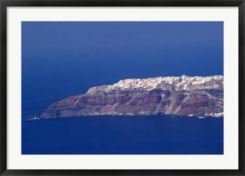 Framed Landscape, Santorini, Greece Print