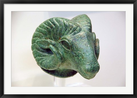 Framed Ram, Olympia Archaeological Museum, Peloponnese, Greece Print