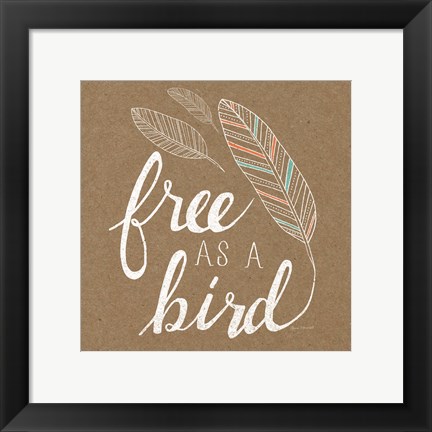 Framed Free as a Bird Print