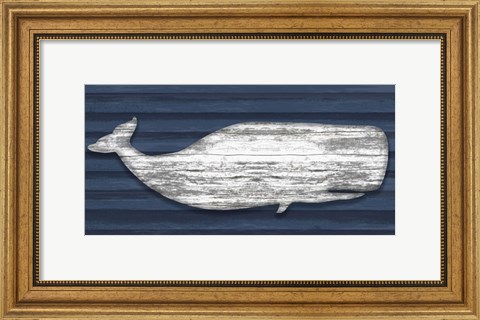 Framed Weathered Whale Print