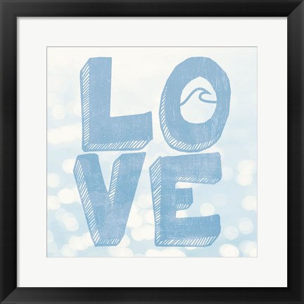 Framed Beach Love Print