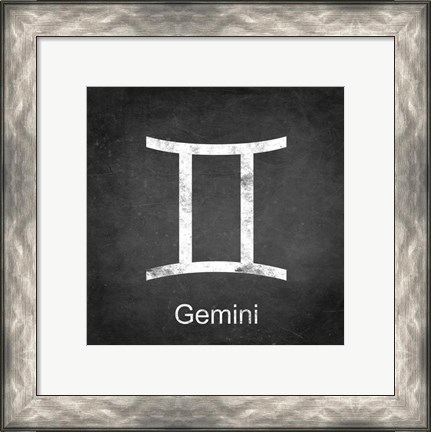 Framed Gemini - Black Print