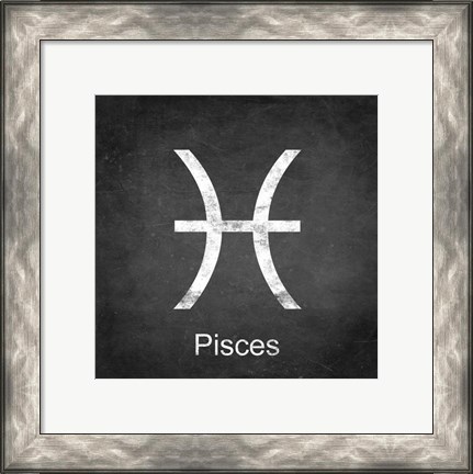 Framed Pisces - Black Print