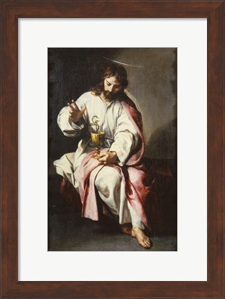 Framed Saint John the Evangelist Print