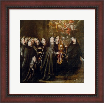 Framed Procession of Saint Clare Print