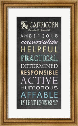 Framed Capricorn Bus Roll Print