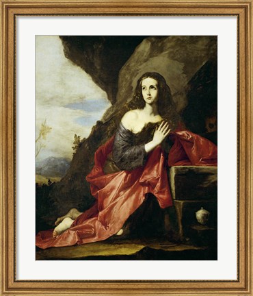 Framed Saint Mary Magdalen or Saint Tais, 1641 Print