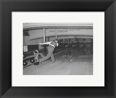 Framed Lucky Strike Bowling Print