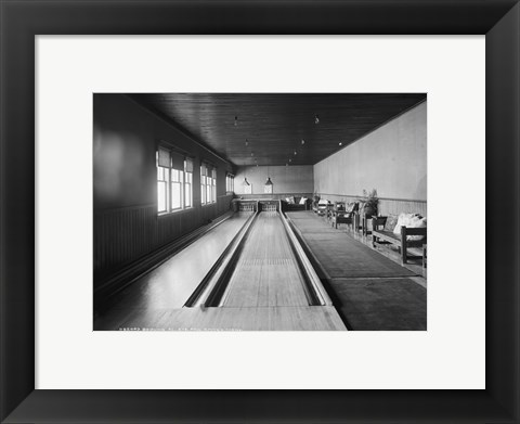Framed Bowling alleys, Paul Smith&#39;s Casino Print