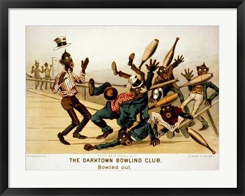 Framed Darktown Bowling Club: Bowled Out Print