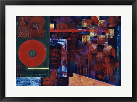 Framed Untitled (Red Abstract) Print