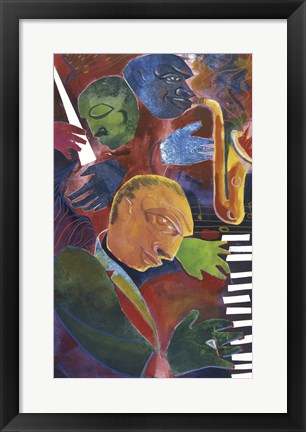 Framed Jazz Messenger III Print