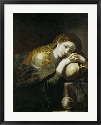 Framed Saint Mary Magdalen Penitent Print