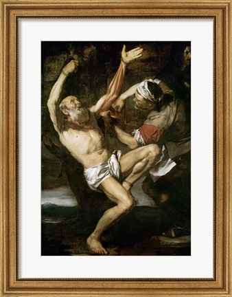 Framed Martyrdom of St.Bartholomew Print