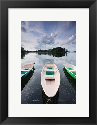 Framed Lake Galve, Trakai Historical National Park, Lithuania III Print