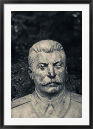 Framed Lithuania, Grutas Park, Statue Joseph Stalin I Print