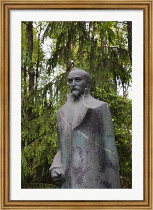 Framed Lithuania, Grutas Park, Statue of Felix Dzezhinsky Print