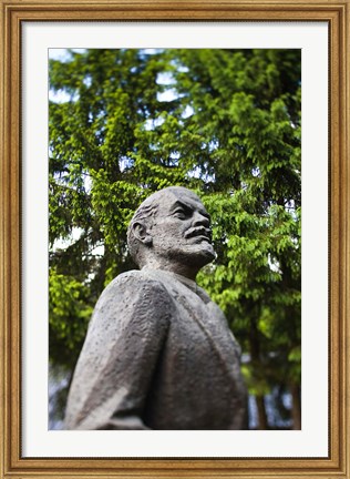 Framed Lithuania, Grutas Park, Statue of Lenin II Print