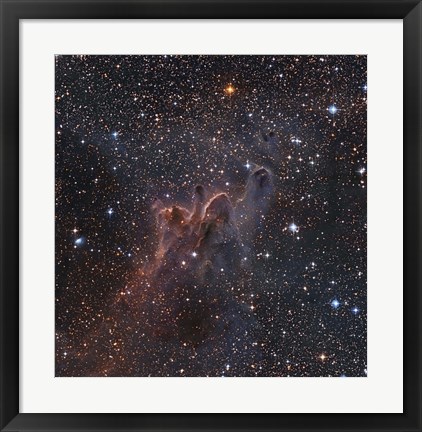 Framed Cometary Globules CG 30/31/38 in the constellations Vela and Puppis Print