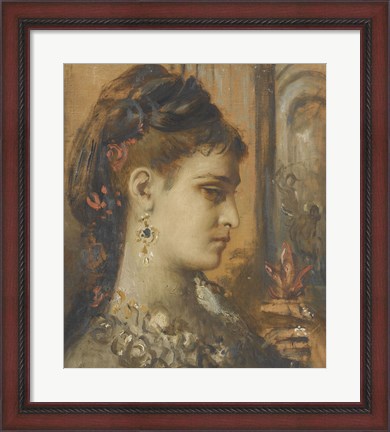 Framed Study For Salome With The Decapitation Of John The Baptist Print