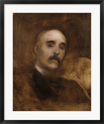 Framed Portrait Of Georges Clemenceau Print