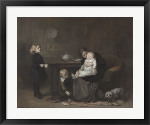 Framed Sick Child, 1885 Print