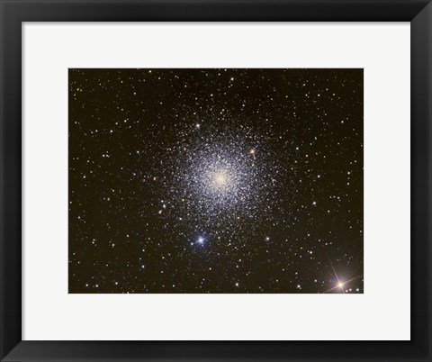 Framed Messier 3, a globular cluster in the Constellation Canes Venatici Print