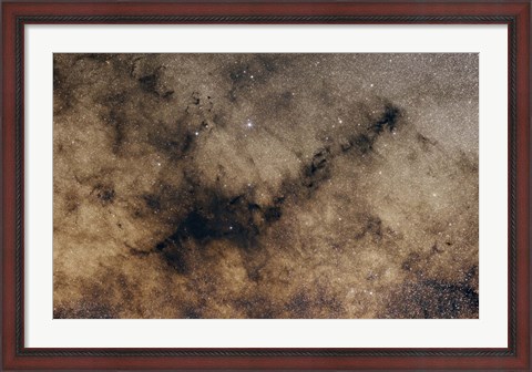 Framed dark Nebula against the Milky Way Print