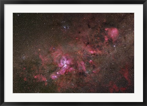 Framed NGC 3372, The Eta Carinae Nebula I Print
