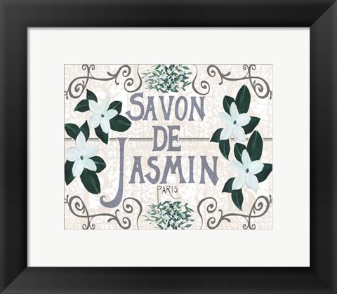 Framed Vintage Soap Design II Print