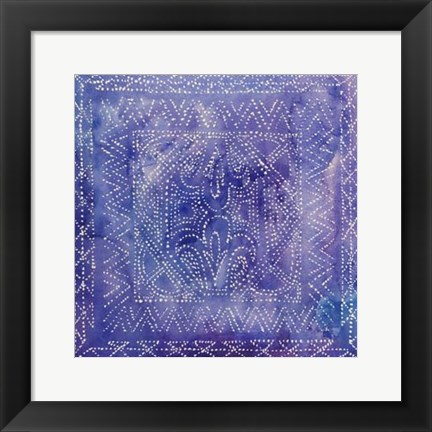 Framed Batik Nebula II Print