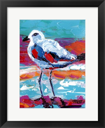 Framed Seaside Birds I Print