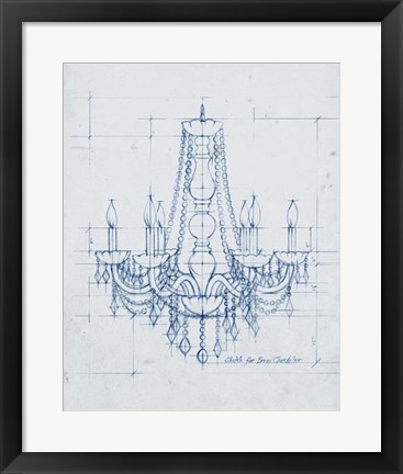 Framed Chandelier Draft IV Print