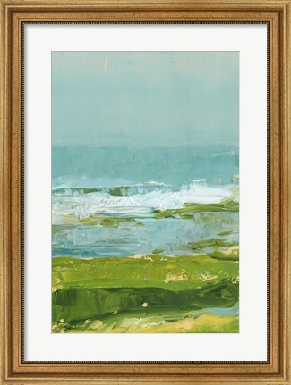 Framed Coastal Overlook II Print